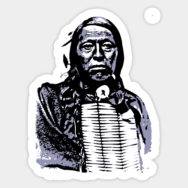 Chief Flying Hawk-The Sioux 2 Sticker by truthtopower